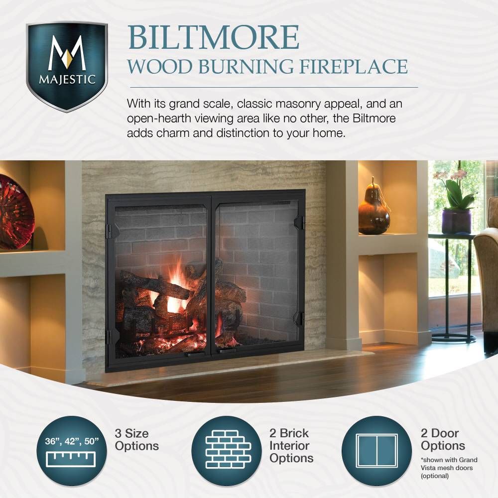 Wood-burning fireplace product image