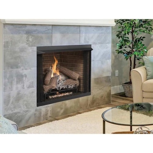 Firebox Opening Superior 36-Inch Firebox - 24-Inch Tall Opening - Back Bay Brown Fiber ...