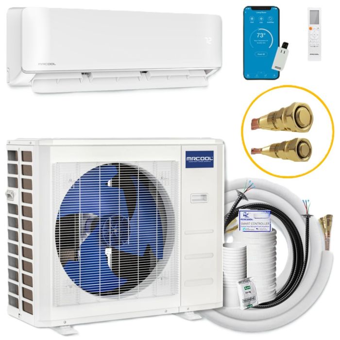 MRCOOL DIY 5th Gen E Star 9,000 BTU Single Zone Mini Split Complete System with 25ft Line Set 115V