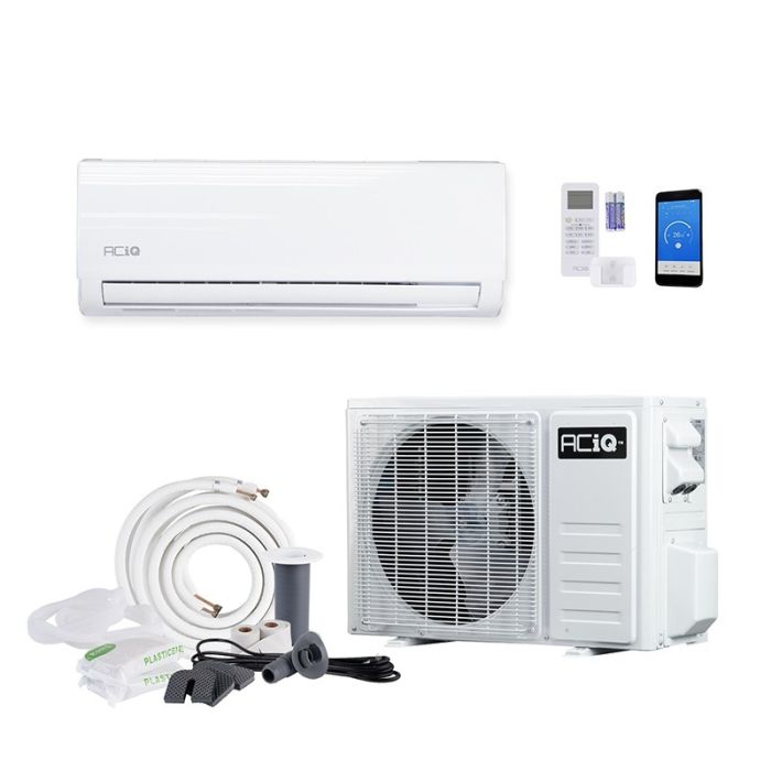 12,000 BTU 19 SEER2 ACiQ Essentials Single Zone Wall Mounted Mini Split System w/ WiFi - 230V