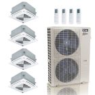 48000 BTU 23 SEER2 ACiQ Extreme 4-Zone Ceiling Cassette Mini Split System | R454B | 230v - 9+12+12+24 - ACiQ-48Z-HH-M6C / ACIQ-09CC / ACIQ-12CC-2 / ACIQ-24CC