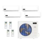 36,000 BTU Infinity Living DIYCOOL Multi Zone Mini Split Heat Pump System R454B | 230V - 9 + 9 + 9 + 12-EZ-36Z-M4B / EZ-09W-MB-3 / EZ-12W-MB