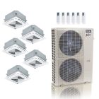 48000 BTU 23 SEER2 ACiQ Extreme 5-Zone Ceiling Cassette Mini Split System | R454B | 230v - 9+9+9+9+24 - ACiQ-48Z-HH-M6C / ACIQ-09CC-HH-MC-4 / ACIQ-24CC-HH-MC