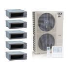 
55,000 BTU 18.8 SEER2 ACiQ 5-Zone Concealed Duct Mini Split System - 12+12+12+12+12
