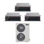 48,000 BTU 20.5 SEER2 ACiQ 3-Zone Concealed Duct Mini Split System - 12+12+12 - ES-48Z-M5/ACIQ-12CD-HH-M-3