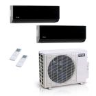 18000 BTU ACiQ Standard 25.1 SEER2 2 Zone Wall Mount Mini Split Heat Pump System - R454B | 230V - 12 + 12