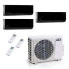 27000 BTU ACiQ Standard 25 SEER2 3 Zone Wall Mount Mini Split Heat Pump System - R454B | 230V - 9 + 9 + 9