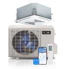 12,000 BTU ACiQ Standard 21.1 SEER2 Single Zone Ceiling Cassette Mini Split Heat Pump System - R454B | 230V
