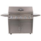 Buck Grill 40" 5 Burner Freestanding Stainless Steel Gas Grill with Portable Cart for Natural Gas - BG 40BUCKGRILL-NG