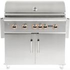 Coyote S-Series 42-Inch 5 Burner Freestanding Gas Grill With Rapidsear Infrared Burner & Rotisserie - C2SL42-FS