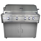 RCS Cutlass Pro 38-Inch Freestanding Gas Grill With Rear Infrared Burner & Blue LED Lights - Grill Front View
