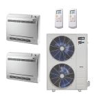 36,000 BTU 22.2 SEER2 ACiQ 2-Zone Floor or Ceiling Mounted Mini Split System Extreme Series - 12+18 - ACiQ-36Z-HH-M4 / ACIQ-12FM-HH-MB / ACIQ-18FM-HH-MB
