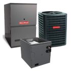 4 Ton 13.4 SEER2 80% AFUE 80,000 BTU Goodman Low NOx Gas Furnace and R32 Air Conditioner System - Upflow - GLXS3BN4810 / CAPFA6030C3 / GR9S800805CX