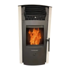 Comfortbilt 2200 Sq Ft 316 Stainless Steel Pellet Stove with Blower EPA Certified -HP50S-White