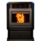 Comfortbilt 3000 Sq Ft 316 Stainless Steel Pellet Stove with Blower EPA Certified -HP61-Brown
