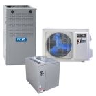 Hybrid 3 Ton 15.2 SEER2 80% AFUE 110,000 BTU ACiQ High Efficiency Heat Pump and Gas Furnace System | Inverter | Extreme Heat - ACiQ-36-HPC / ACiQ-36-ACL / N80MSN1102120A