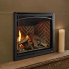 Majestic Meridian 36" Platinum Direct Vent Gas Fireplace with Remote Control & Blower - MERIDPLAT36