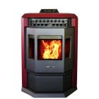 Comfortbilt 2800 Sq Ft 316 Stainless Steel Pellet Stove with Blower EPA Certified -HP22-Burgundy