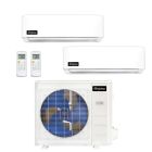 36,000 BTU Infinity Living DIYCOOL 23 SEER2 Dual Zone Mini Split Wall Mount Heat Pump System R454B | 230V - 9 + 9 - EZ-36Z-M4B / EZ-09W-MB-2
