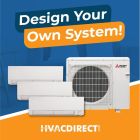 Mitsubishi Tri Zone Mini Split System - Design Your Own R454B