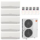 42,000 BTU 19 SEER Mitsubishi Five Zone H2i Hyper Heat Pump System 6+6+6+6+12