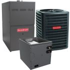3 Ton 13.4 SEER2 96% AFUE 80,000 BTU Goodman Gas Furnace and R32 Air Conditioner System - Horizontal - GLXS3BN3610 / CHPTA3630C3 / GD9S960804CN