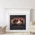 SimpliFire 36" Inception Electric Fireplace with Digital Display, Smart Controls + Remote, Heater, & Logs