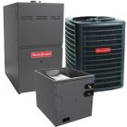 3 Ton 15.2 SEER2 80% AFUE 100,000 BTU Goodman Gas Furnace and R32 Heat Pump System - Upflow - GLZS5BA3610 / CAPTA3626C3 / GMVC801005CN