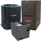 3.5 Ton 13.8 SEER2 80% AFUE 120,000 BTU Goodman Gas Furnace and R32 Air Conditioner System - Upflow - GLXS3BN4210 / CAPTA4230D3 / GR9T801205DN