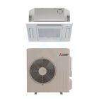 18,000 BTU Mitsubishi P-Series 17.5 SEER2 Single Ceiling Cassette Mini Split Heat Pump System - R454B | SUZ-AA18NL / SLZ-AF18NL