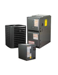 4 Ton 15.2 SEER2 96% AFUE 120000 BTU Gas Furnace and R32 Air Conditioner System - Upflow - AQ-GLXS5BA4810 / AQ-CAPTA6030D3 / AQ-GR9T961205DN