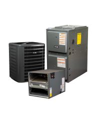 4 Ton 15.2 SEER2 96% AFUE 120000 BTU Gas Furnace and R32 Air Conditioner System - Horizontal - AQ-GLXS5BA4810 / AQ-CHPTA6030D3 / AQ-GR9T961205DN
