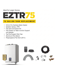 Noritz 11.1 GPM 199,900 BTU Residential Natural Gas EZTR 75 Gallon Tank Replacement Condensing Tankless Water Heater (.98 UEF)