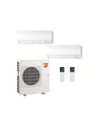 23,600 BTU Mitsubishi FX-Series Dual Zone Wall Mounted Hyper Heat Mini Split System