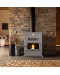 Breckwell Big E Pellet Stove with Blower Heats 2200 Sq Ft & 30% Tax Credit Approved by Breckwell - SP1000
