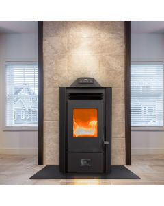 1300 Sq Ft Pellet Stove with Remote & Blower 30% Tax Credit Approved by Breckwell - SP500