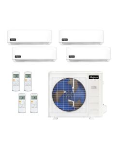 36,000 BTU Infinity Living DIYCOOL 23 SEER2 Quad Zone Mini Split Wall Mount Heat Pump System R454B | 230V - 9 + 9 + 9 + 9
