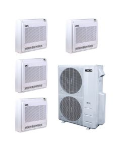 48,000 BTU 23.4 SEER2 ACiQ 4-Zone Floor or Ceiling Mounted Mini Split System - 12+12+12+12-R410A