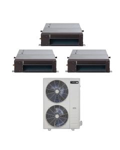 48,000 BTU 20.5 SEER2 ACiQ 3-Zone Concealed Duct Mini Split System - 9+12+12-R410A