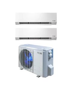 18,000 BTU 22.9 SEER2 ACiQ 2-Zone Wall Mounted Mini Split System w/ WiFi - 9+9