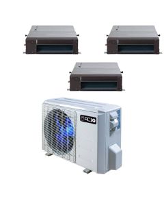 27,000 BTU 21 SEER2 ACiQ 3-Zone Concealed Duct Mini Split System - 9+9+9