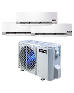 27,000 BTU 24.6 SEER2 ACiQ 3-Zone Wall Mounted Mini Split System w/ WiFi - 9+9+9
