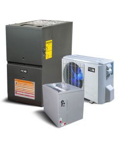 3 Ton 15.3 SEER2 80% AFUE 100,000 BTU ACiQ Gas Furnace and Air Conditioner System - Upflow/Horizontal-R410A