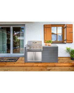 Buck Grill 32-Inch 4-Burner Built-In Gas Grill 304SS W/Lights & Outdoor Kitchen Package Options - BG 32BUCKGRILL-PKG-1