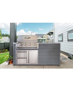 Buck Grill 32-Inch 4-Burner Built-In Gas Grill 304SS W/Lights & Outdoor Kitchen Package Options - BG 32BUCKGRILL-PKG-4