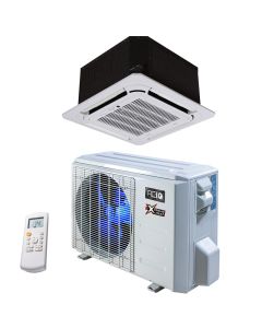 9,000 BTU 20.5 SEER ACiQ Extreme Series Single Zone Ceiling Cassette Mini Split System