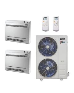 36,000 BTU 22.2 SEER2 ACiQ 2-Zone Floor or Ceiling Mounted Mini Split System Extreme Series - 18+18