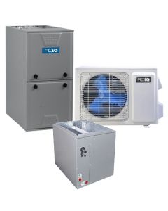 3 Ton 14.4 SEER2 96% AFUE 80,000 BTU ACiQ Gas Furnace and High Efficiency Heat Pump System | Inverter-R410A