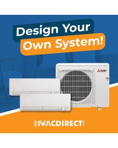 Mitsubishi Dual Zone Mini Split System - Design Your Own R410A