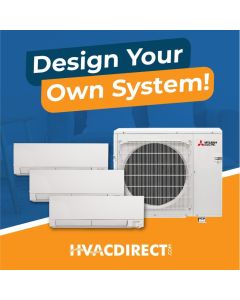 Mitsubishi Tri Zone Mini Split System - Design Your Own